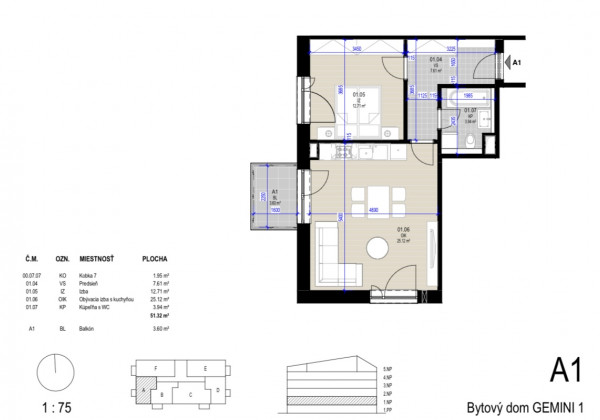 Krásny zariadený byt  v novostavbe GEMINI I - Kasárne Brezno
