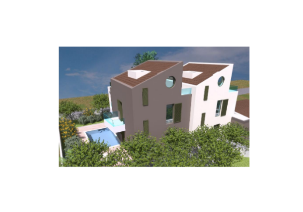 Chorvátsko - Novostavba domov len 100m od pláže Jadro