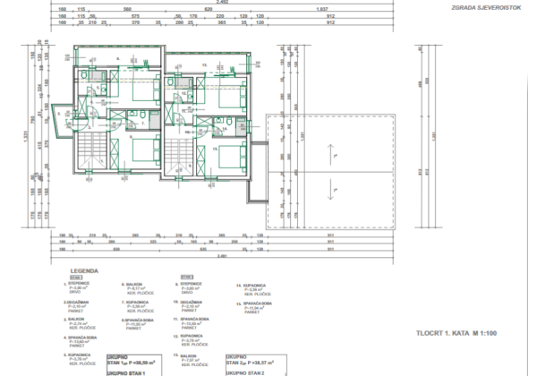 Chorvátsko - Novostavba domov len 100m od pláže Jadro