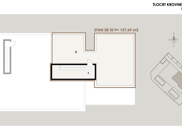 Chorvátsko-Apartmán s výhľadom na more, 50m od mora, 3x spálňa, Privlaka
