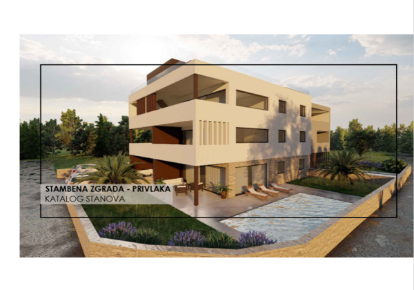 Chorvátsko -Novostavba- Apartmán so záhradou len 50 od mora - Privlaka