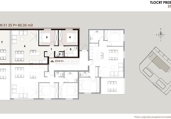 Chorvátsko -Novostavba- Apartmán so záhradou len 50 od mora - Privlaka