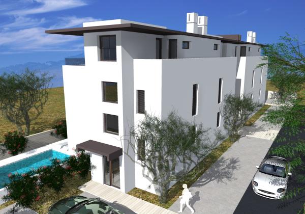 Novostavba dom s bazénom a výhľadom na more  Chorvátsko -  Vrsi