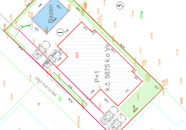 Chorvátsko- Na predaj dom s 2x apartmán s bazéno a strešnou terasou s výhľadom na more len 250m od pláže