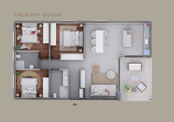 Chorvátsko - Novostavba apartmánu 3x spálňa len 50m od mora a pieskovej pláže v Privlake