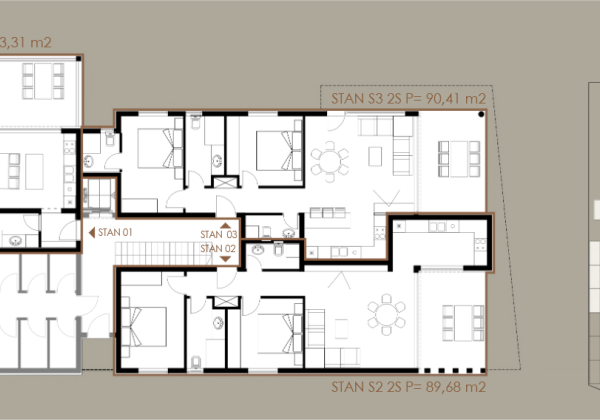 Chorvátsko - Novostavba apartmánu 3x spálňa len 50m od mora a pieskovej pláže v Privlake
