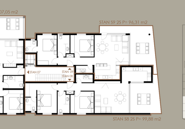 Chorvátsko - Novostavba apartmánu 3x spálňa len 50m od mora a pieskovej pláže v Privlake