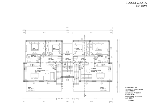 Chorvátsko - Sukošan Novostavba apartmánu len 250m od mora
