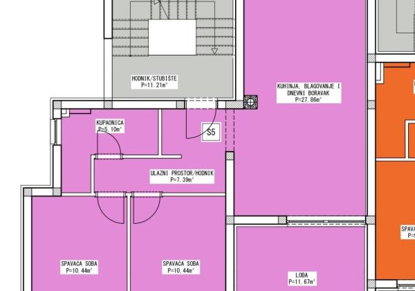 Apartmán so strešnou terasou len 100m od pieskovej pláže