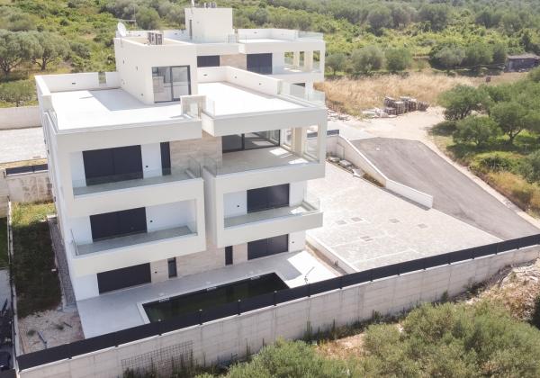 Novostavba apartmán s výhľadom na more, 150m od mora v Chorvátsku - Zadar- Kožino