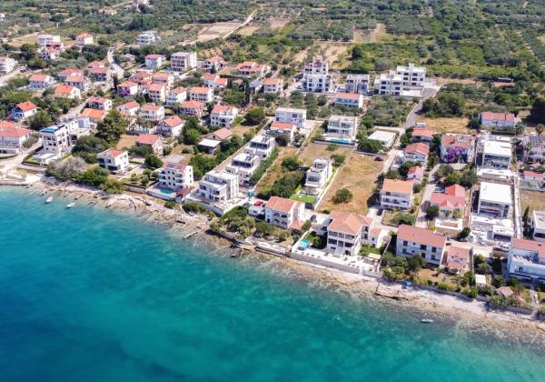 Novostavba apartmán s výhľadom na more, 150m od mora v Chorvátsku - Zadar- Kožino