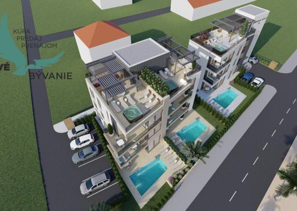 Chorvátsko- Exkluzívna novostavba len 50m od mora - Sukošan