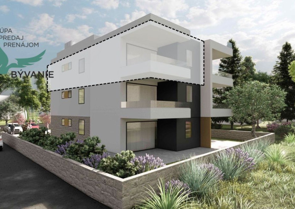 Novostavba strešného apartmánu vo výbornej lokalite 70 metrov od mora Sukošan-Chorvátsko