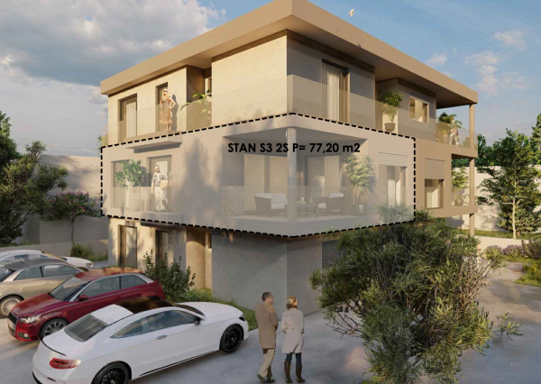 Chorvátsko - Novostavba apartmánu s výťahom len 100m od mora